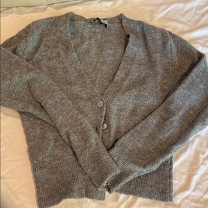 Zara Gray Women's Cardigan Sweater
